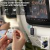 Lavales Bluetooth 5.3 Transmitter Receiver for Airplane to 2 Headphone  AptX Low Latency, 100ft Long Range, 35H Playtime, 2-in-1 Wireless Bluetooth Audio Adapter W/Screen for TV, Tablets, Speakers view 2
