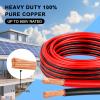 10 Gauge Wire 10 Feet, 10/2 AWG Pure Copper Wire, 10AWG 2 Conductors Red Black Oxygen Free Stranded Low Voltage Wire for Solar Panel, Automotive, Audio Auto, LED Lighting(10 AWG 10FT) view 2