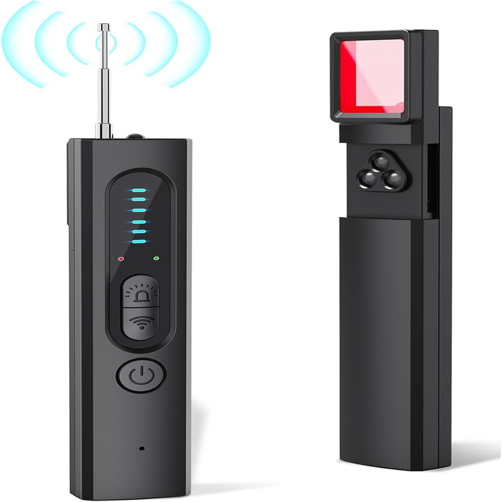 OVWE Hidden Camera Detectors,Spy Camera Detector,Hidden Bug and GPS Tracker Finder, Privacy Protector, 5 Levels Sensitivity 4 Modes, 25H Working Time