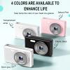 4K Vlogging Camera - 48MP, 2.4in LCD, 8X Zoom, Flash Modes (Pink) view 4