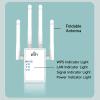 HOSAYA WiFi Extender WiFi Repeater 1200Mbps (AC1200) Dual Bands Signal Booster for 12000 sq.ft and 68 Devices, Big External Antenna x 4, RJ45 Port x 2, WiFi Range Amplifier, AP,Easy 1-tap Setup view 3