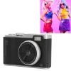 48MP Digital Camera, 1080P Selfie Camera 16x Zoom, Compact Portable Camera with 2.4 Inch Screen, Prevent Shaking, for Travel, Stylish Design with Retro Feel (Black) view 4