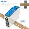(10pcs) Din Rail 110v 120vac to 24v Power Supply 5 amp;Input 100-240Vac;Output:24 Volt;ndr 120-24 120w;Power Converter view 2