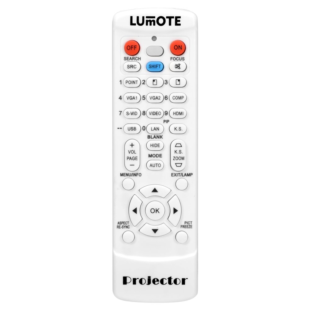 Replacement Remote Control for NEC NP-PA500U NP-PA550W PA600X PA500X PA853W-41ZL Projector White