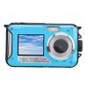2.7K Underwater Camera, 11FT Camera 48MP Autofocus Dual Screen Selfie Underwater Camera for Snorkeling Compact Floatable Digital Camera (Blue) view 1