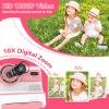 Instant Print Camera for Kids Toddler Camera Print for Girls Boys Age 3-12 2.4 Inch Screen 1080P Selfie Toddler Cameras for Children Birthday Gifts with 3 Rolls Print Paper & 32G Card(Pink) view 3