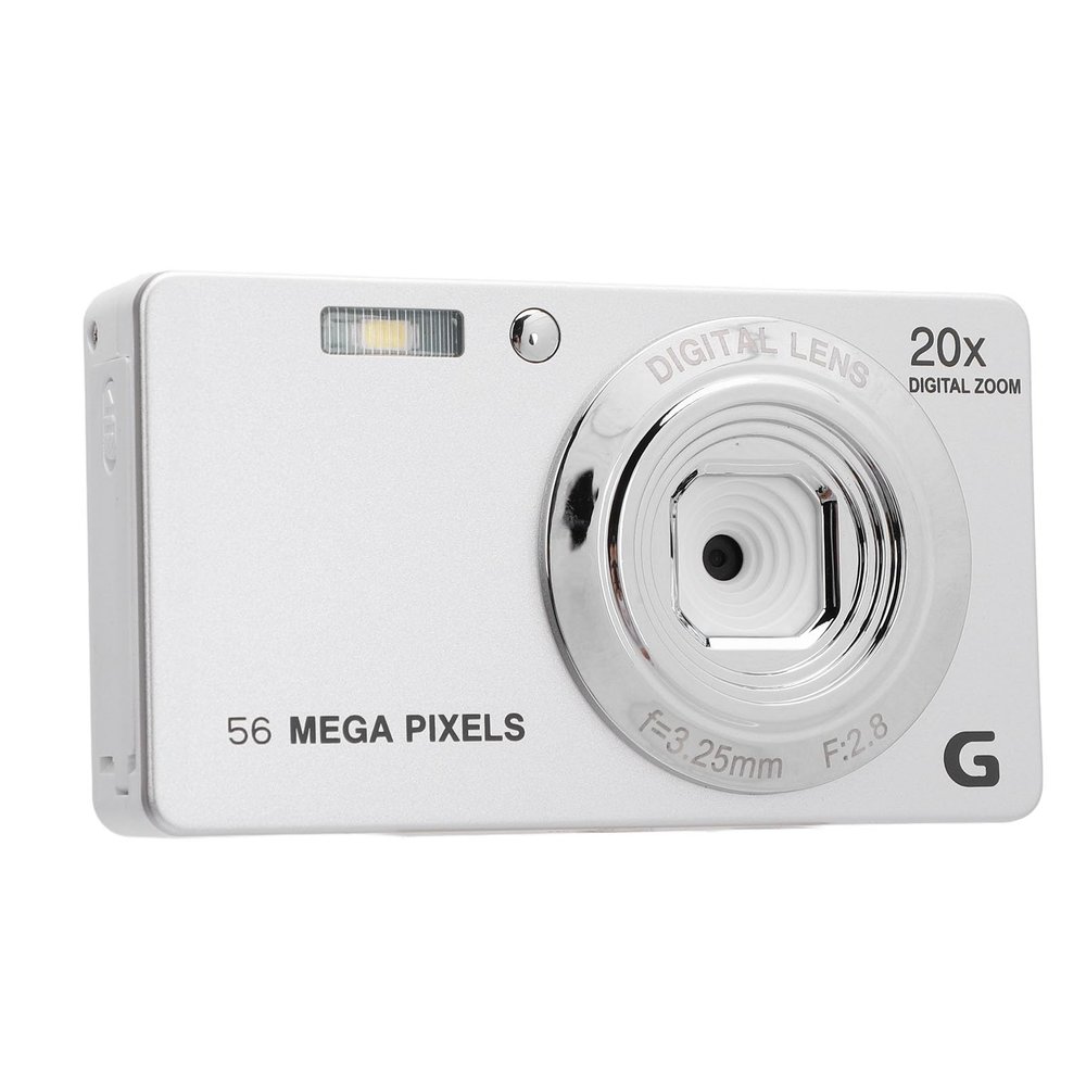 Digital Camera, UHD 4K 1080P Vlogging Camera, 56MP 20X Digital Zoom Digital Camera, Portable Compact Point and Shoot Camera for Teens Adult Beginner