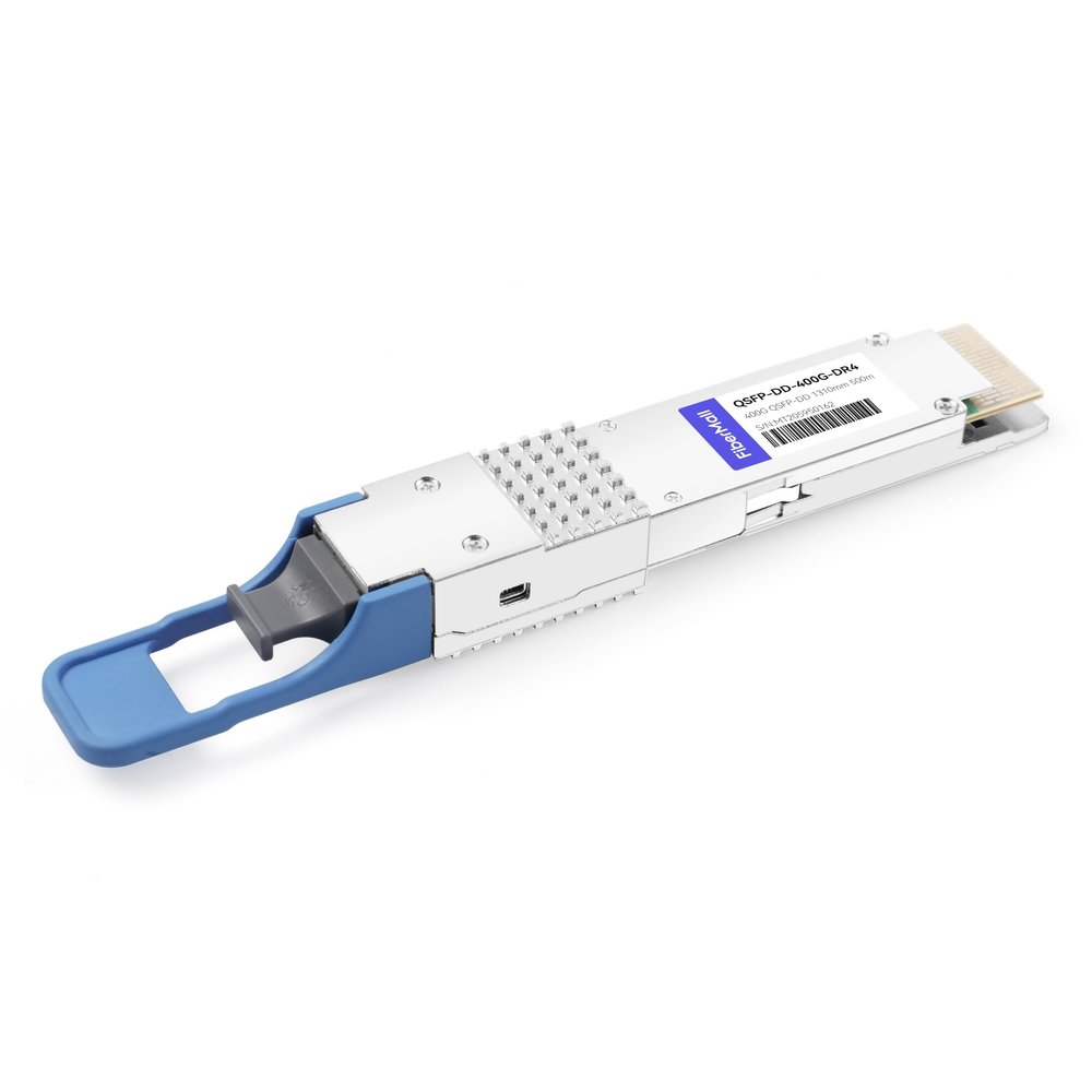 400GBASE DR4 PAM4 Optical Transceiver Module,Compatible with Juniper Networks QDD-400G-DR4 400G QSFP-DD PAM4 1310nm 500m DOM MPO-12/APC SMF FEC,Support 4 x 100G-DR