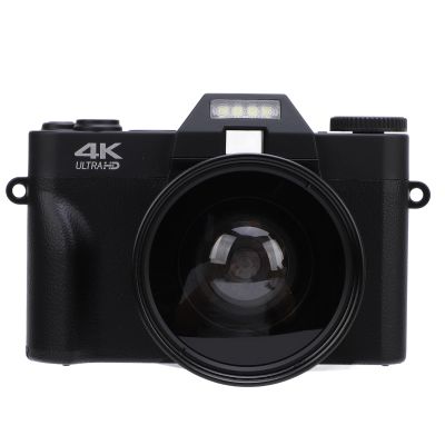 4K Digital Camera for Photography, 56MP Wi Fi Vlogging Camera for with Wide Angle Lens, Compact Travel Video Camera with Flash, 16X Zoom, for Adults Teens