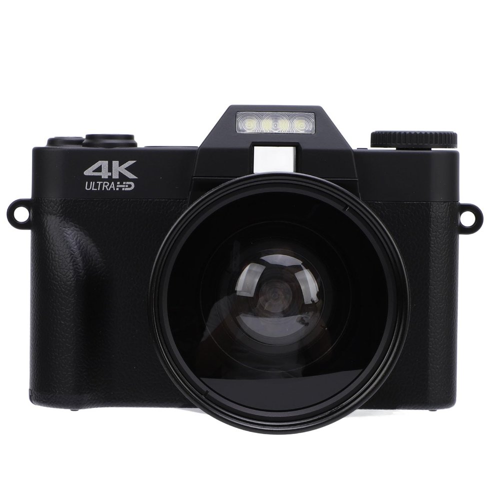 4K Digital Camera for Photography, 56MP Wi Fi Vlogging Camera for with Wide Angle Lens, Compact Travel Video Camera with Flash, 16X Zoom, for Adults Teens