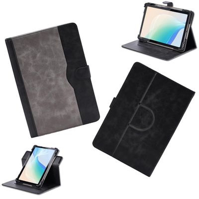 Case for Jusyea J9 11-Inch Tablet Case 360 Degree Rotation Multi-Viewing Angels PU Leather Stand Folio Cover Black