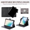 Case for Jusyea J9 11-Inch Tablet Case 360 Degree Rotation Multi-Viewing Angels PU Leather Stand Folio Cover Black view 3