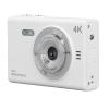 Zopsc Digital Camera, 50MP Front and Rear Dual Camera HD Video Camera, 2.88in TFT Screen Anti Shake Smart Compact Camera for Wedding Party White. view 1
