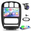 4G+64G for for Dodge Caravan/Chrysler Town&Country 2001-2007 Car Radio with Wireless Carplay/Android Auto, 9 Inch 1280 * 720 Android 15 Touch Screen, Bluetooth, GPS, WiFi, SWC,+ HD Backup Camera view 1