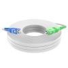 Jeirdus SC/PC to SC/APC 200Meters Indoor White 9/125 Singlemode Hard Fiber Optic Cable Jumper Optical Patch Cord FTTH FIOS Home SC/UPC to SC/APC view 1