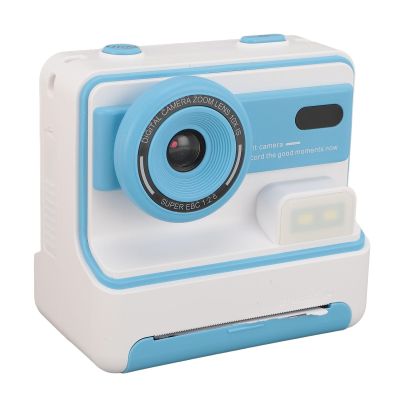 Yoidesu Kids Camera, Toddler Instant Print, 1080P, 16X Zoom, 48MP, Blue