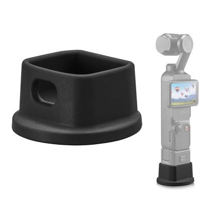 GOWENIC Silicone Stabilizer Base for Osmo Pocket 3, Non Slip Desktop Camera Holder with Stable Stand Base, Charging and Video Playback Stand Base, Black
