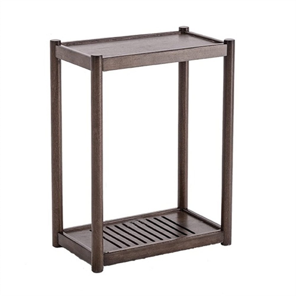 Computer Stand Pc Stand Solid Wood PC Tower Stand, 2-Tier Mobile CPU Holder, Floor Standing PC Main Case Stand with Invisible Caster PC Tower Stand Computer Tower Stand Printer Stand(A,Small)