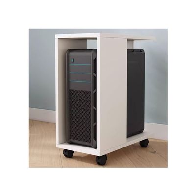 HEAIQI Computer Stand Pc Stand CPU Bracket Desktop Computer Bracket Tray Chassis Drag Rack Placement Cabinet Cabinet Storage Storage Shelf Computer Tower Stand Printer Stand(C)
