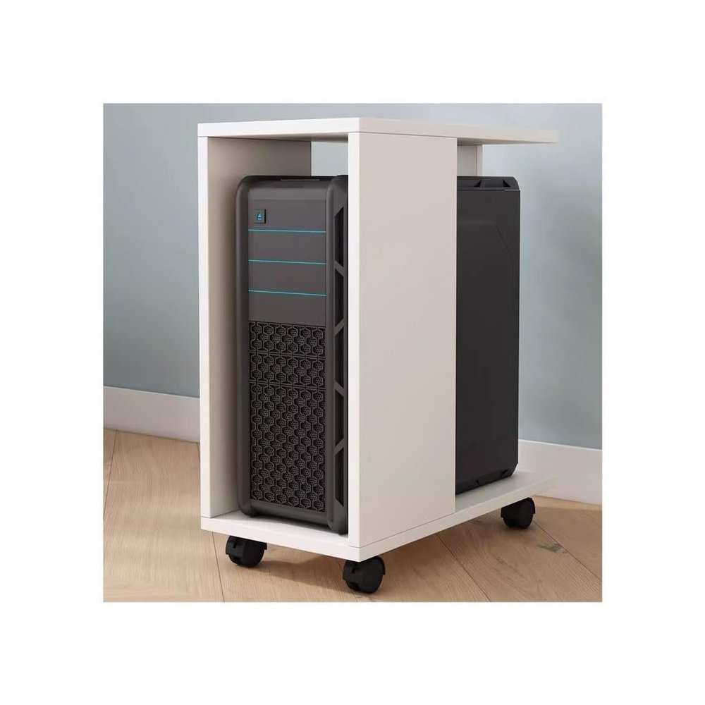 HEAIQI Computer Stand Pc Stand CPU Bracket Desktop Computer Bracket Tray Chassis Drag Rack Placement Cabinet Cabinet Storage Storage Shelf Computer Tower Stand Printer Stand(C)