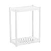 Computer Stand Pc Stand Solid Wood PC Tower Stand, 2-Tier Mobile CPU Holder, Floor Standing PC Main Case Stand with Invisible Caster PC Tower Stand Computer Tower Stand Printer Stand(B,Large) view 1