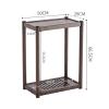 Computer Stand Pc Stand Solid Wood PC Tower Stand, 2-Tier Mobile CPU Holder, Floor Standing PC Main Case Stand with Invisible Caster PC Tower Stand Computer Tower Stand Printer Stand(B,Large) view 2