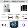 FKZ GMK26 Mechanical Numpad,Gasket VIA Macro Numeric Keypad Hot Swap Wireless 2.4G/BT5.0/Wired USB-C RGB Backlit 26 Keys Mini Protable Number Keyboard Programmable for Win/Mac/Gaming (White) view 2