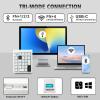 FKZ GMK26 Mechanical Numpad,Gasket VIA Macro Numeric Keypad Hot Swap Wireless 2.4G/BT5.0/Wired USB-C RGB Backlit 26 Keys Mini Protable Number Keyboard Programmable for Win/Mac/Gaming (White) view 3