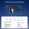Blackview Smart Glasses, 5.3 Bluetooth Sunglasses with Open Ear Speaker, Voice Assistant Compatible, Blue Light Blocking Lens view 2