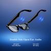 Blackview Smart Glasses, 5.3 Bluetooth Sunglasses with Open Ear Speaker, Voice Assistant Compatible, Blue Light Blocking Lens view 4