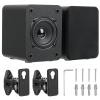 Saiyin Wall Mount Passive Speakers, 3 inch Full Range Speaker, Indoor Rear Surround Sound Speakers, Passive Bookshelf Speakers for Home Theater, Receiver or Amplifier Required view 1