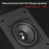 Saiyin Wall Mount Passive Speakers, 3 inch Full Range Speaker, Indoor Rear Surround Sound Speakers, Passive Bookshelf Speakers for Home Theater, Receiver or Amplifier Required view 2