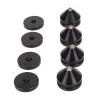 4PCS Speaker Isolation Feet Pad, Shock Absorption Amplifier Spike Isolation Feet Mat for Turntable Subwoofer Speaker Amps (Black) view 3