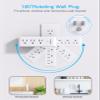 Surge Protector Outlet Extender with Rotating Plug, 9 AC Multi Plug Wall Outlet Expander, 1800J Wall Charger, 3-Sided Power Strip Electrical Plug Adapter Outlet Splitter for Home Office College Dorm view 2