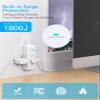 Surge Protector Outlet Extender with Rotating Plug, 9 AC Multi Plug Wall Outlet Expander, 1800J Wall Charger, 3-Sided Power Strip Electrical Plug Adapter Outlet Splitter for Home Office College Dorm view 4