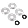 DIY Reel to Reel Cassette Retro Blank Metal Reel Cassette Tape with 4 Reels 2 Wheel for Music Recording for Speaker (Silver) view 1