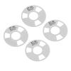 DIY Reel to Reel Cassette Retro Blank Metal Reel Cassette Tape with 4 Reels 2 Wheel for Music Recording for Speaker (Silver) view 4