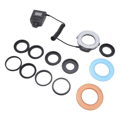 48LED Ro Fl Light with LCD Display Power Control A S and Fl Diffuser for Cameras for Ro Photography and Closeup Shots