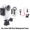 Portable Underwater Housing Case Waterproof Protector Set for Insta360 Go2 Action Camera view 3