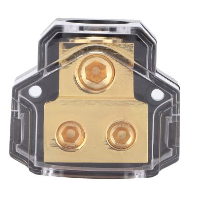 Car 1X2GA in 2x4GA Out Power Distribution Block Holder Amplifier Modification e Copper Ound Distribution Block for Amplifier Auto Accessories