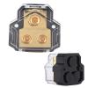 Car 1X2GA in 2x4GA Out Power Distribution Block Holder Amplifier Modification e Copper Ound Distribution Block for Amplifier Auto Accessories view 3