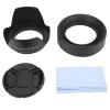 67mm Lens Hood Set with Rubber Lens Hood Hood Lens and Cloth 4 in 1 Camera Lens Hood Kit for Compatible with and Other Lenses (67mm) view 2