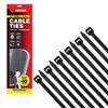 Dekton 40PC Cable Tie Set - 4.8MM X 300MM Black | Heavy Duty Industrial Strength | High Temperature Resistant | Self-Locking Teeth | Ideal for Cables, Piping, Gardening & Wires | Indoor & Outdoor Use view 1