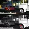 ELLOIN 8 Channels Wireless WiFi Home Surveillance Camera Kit with Two Way Audio, 3MP Weatherproof Security PTZ Camera System with Smart Color Night Vision, Motion Detection view 3