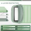 Clezolraa 6-7 Inch Puffy Sleeve Case for 7" Kindle Paperwhite 12th Gen/Colorsoft 2024, 6.8" Kindle Paperwhite 11th Gen, 6" Kindle 11th Gen 2024/2022, Oasis, Protective Pouch Bag, Green view 4