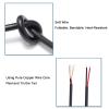 EAHOSUCC 0.3M/1FT Short 18AWG 90 Degree DC Power Pigtail,1PCS 7A 5.5mm x 2.5mm Right Angle DC Power Cable Male Plug Pigtail for CCTV Camera,Surveillance view 3