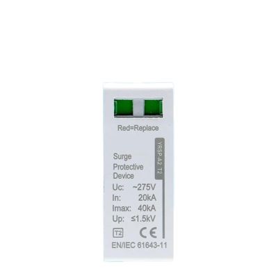 AC SPD Replace Module for 275V 420V 20~40KA Surge Protective Device Arrester Surge Protector Replace Core YRSP-A2-2P 1Pcs(420V)