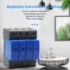 AC SPD 20KA~40KA 385V 1P House Surge Protector Protection Protective Low-Voltage Arrester Device 1Pcs(10-20KA Yellow) view 2