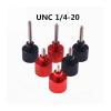 1 PCS 1/4 Camera Screws for Quick Release Plate Aluminum Knurled Thumbscrew High Step Hand Tighten Screw 6-60mm Stainless Steel Thread(Black,20MM_1/4-20) view 2