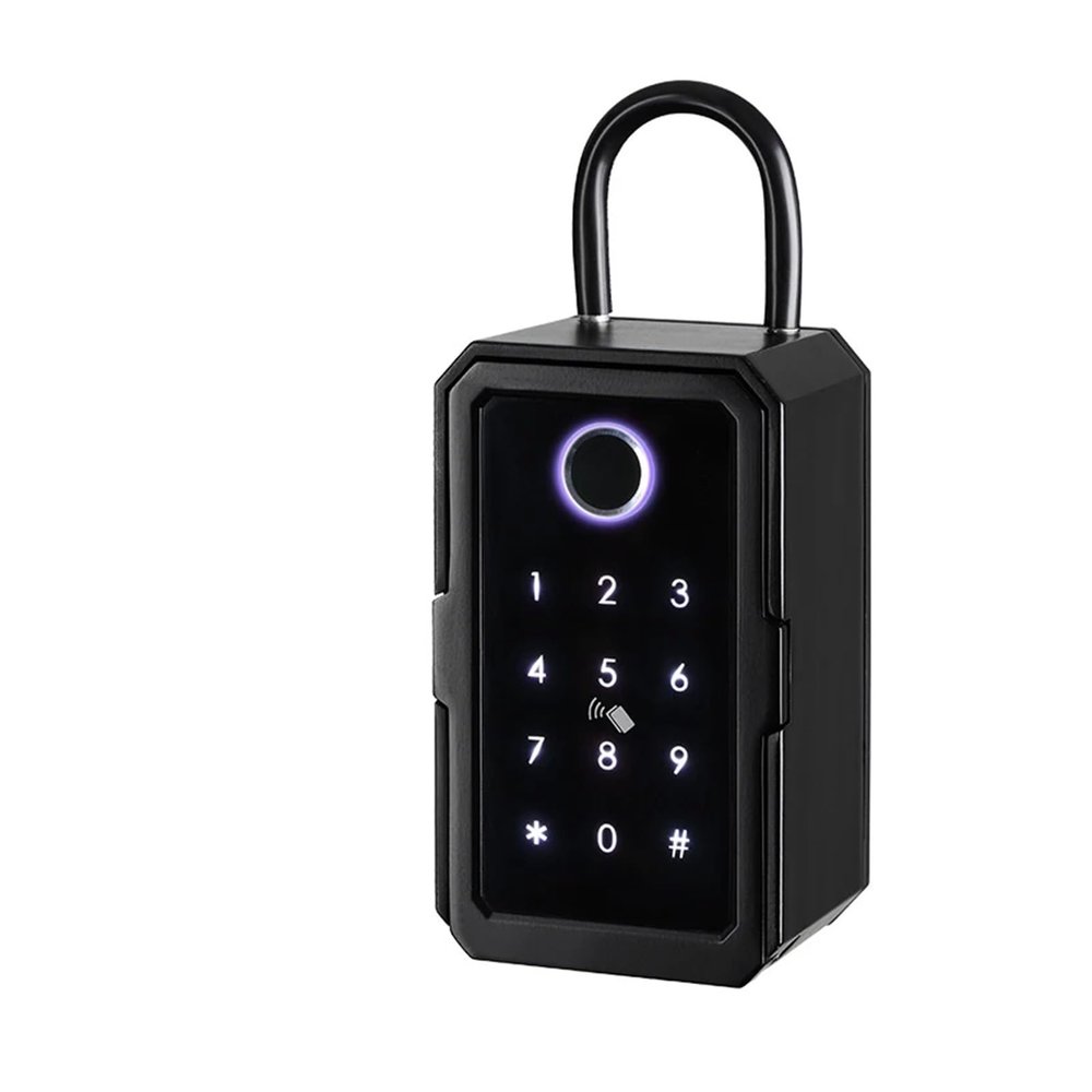 QDVOPHZA TTlock WiFi Security Boxes Password Smart Fingerprint Digital Card Inteligente Tuya Electronic Portable Lock Boxes(K3-TY)